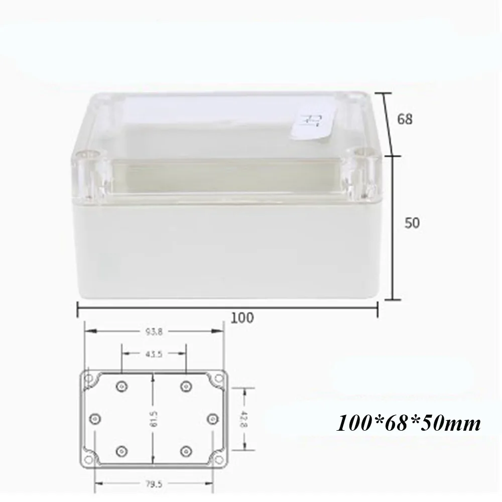 New Waterproof Outdoor Junction Box Plastic 10 Styles Enclosure Cover Transparent Electronic Instrument Housing Case