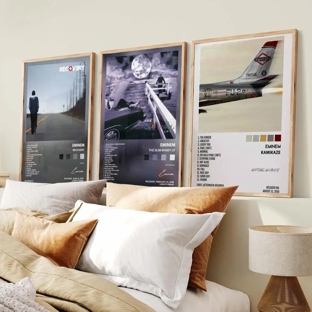 Super Rapper Album E-Eminems Poster PP Wall Decor Posters Celebrity Music Art Prints Bedroom Office Gift