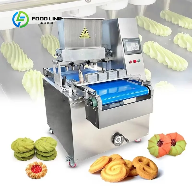 Industrial Cookie Extruder Biscuit Stacking Make Machine Small Size Automatic