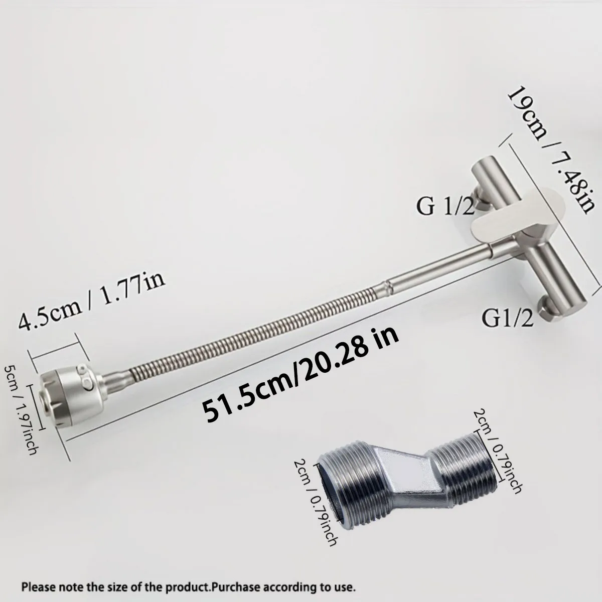 صنبور مطبخ مثبت على الحائط، مقبض واحد، صنبور حوض تجاري، هيكل من الفولاذ المقاوم للصدأ، تشطيب من النيكل المصقول