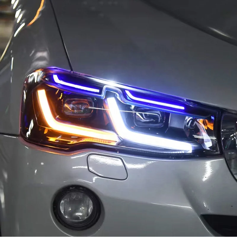 

Для X3 F25 2010-2017 X4 F26: Новейшие светодиодные фары в сборе, обновленный дизайн M5 Competition, аксессуары