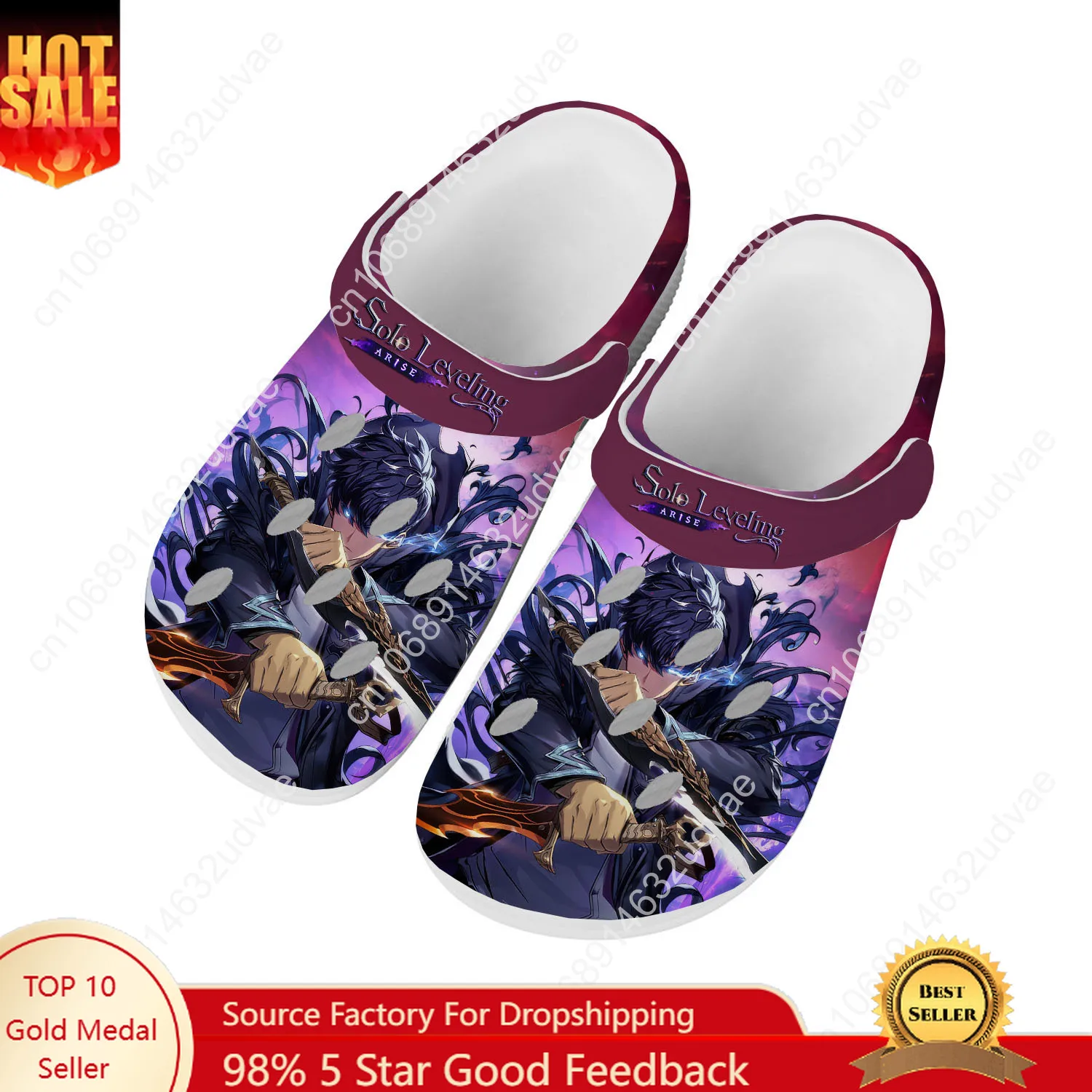

Solo Leveling Wiki Water Shoes Men Women High Quality Fashion Home Garden Clogs Customizd Sandals Beach Breathable Hole Slippers