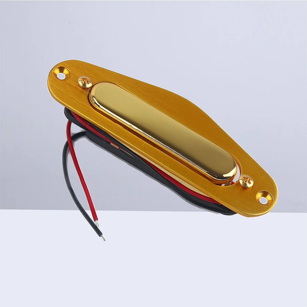 

Vintage V Electric Guitar Pickup Magnet Neck Sound Pickup Single Coil 5 Pickup Set with Pickup Frame Gold Plated f
