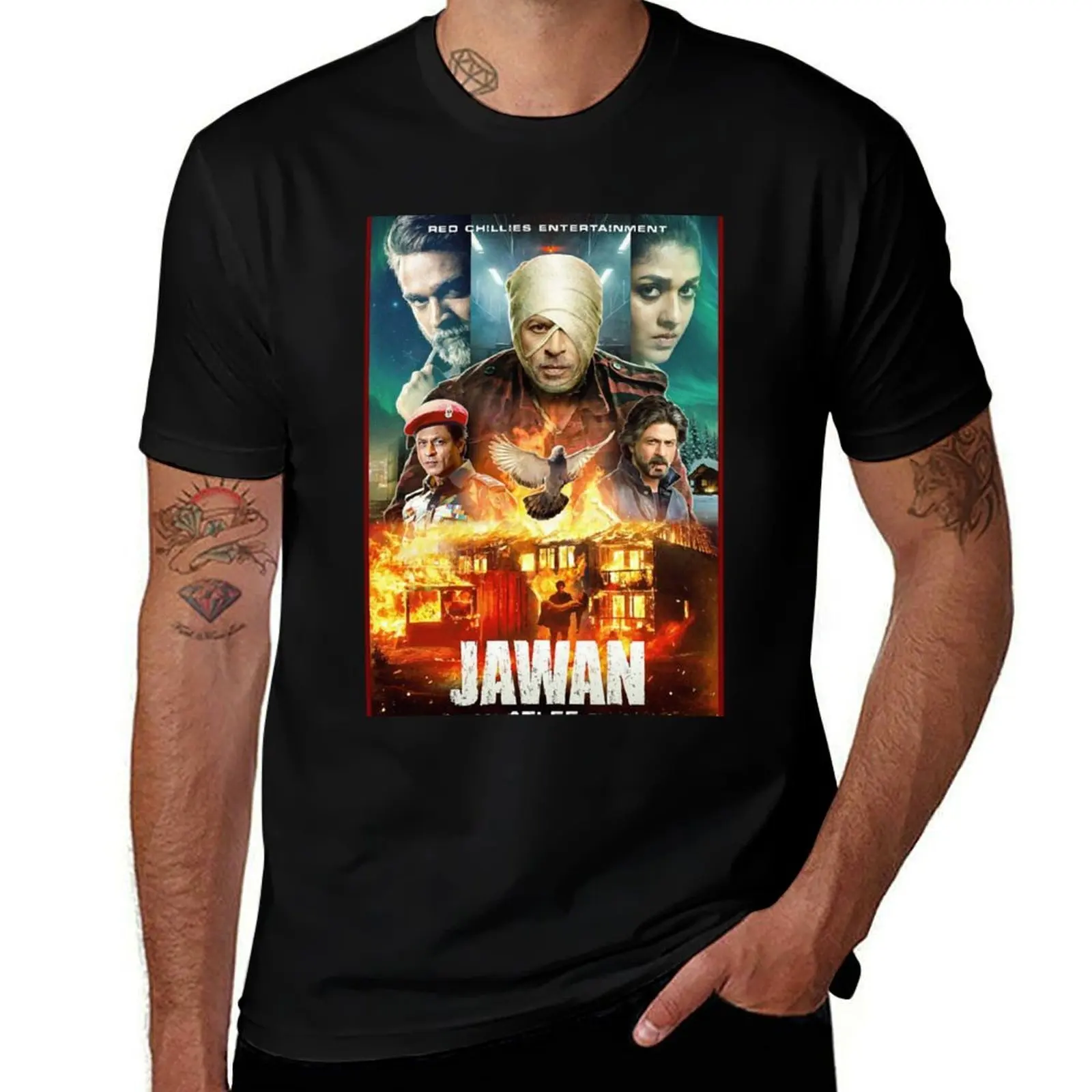 

jawan movie sharou khan T-Shirt t shirt for man 100 percent cotton man t shirt cotton high quality T-Shirt