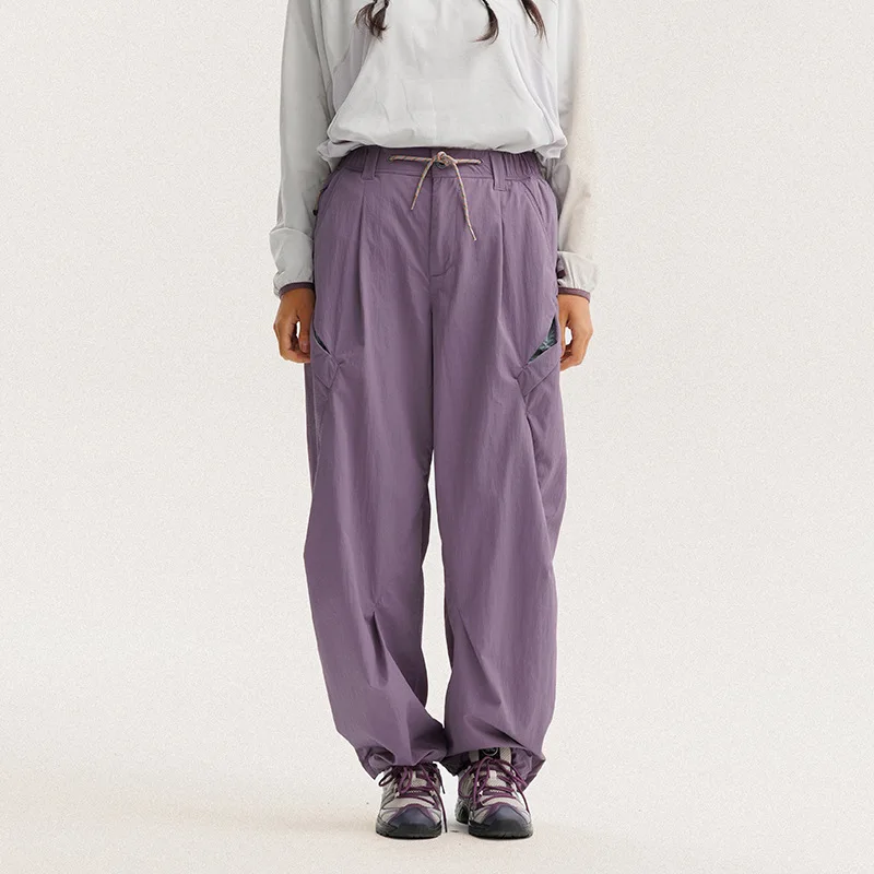 Unisex Fleece - Lined Wide - Leg Utility Pants  Lightweight American Paratrooper Inspired  Casual Vintage Design Outdoor Camping