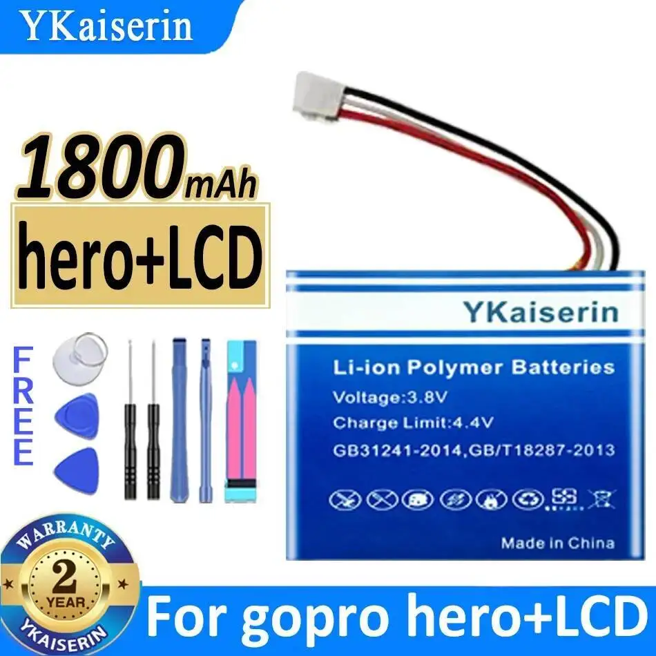 

For Gopro Hero+LCD Chohb-101 Camera Battery Environmentally Friendly Reliable Replacement 1800Mah
