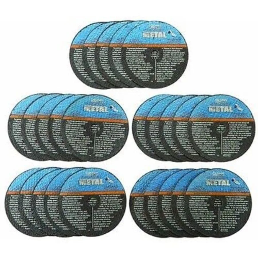 

25PC 4-1/2 Cut-Off Metal Steel Abrasive Discs for Angle Grinder Cutoff Wheel Dark Gray High-Performance Cutting Efficiency