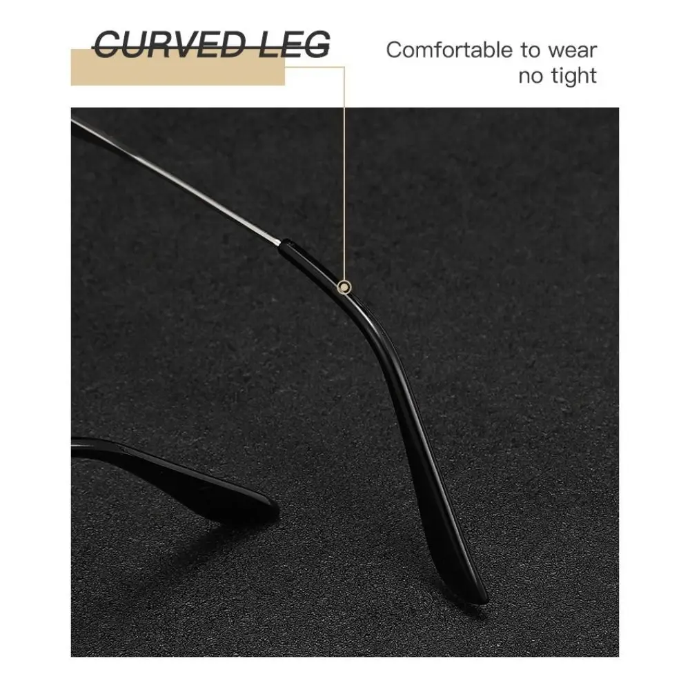 펑크 스타일 금속 프레임 선글라스, 육각 자외선 차단 400, 블랙 쉐이드 안경, 눈 보호 여행 액세서리