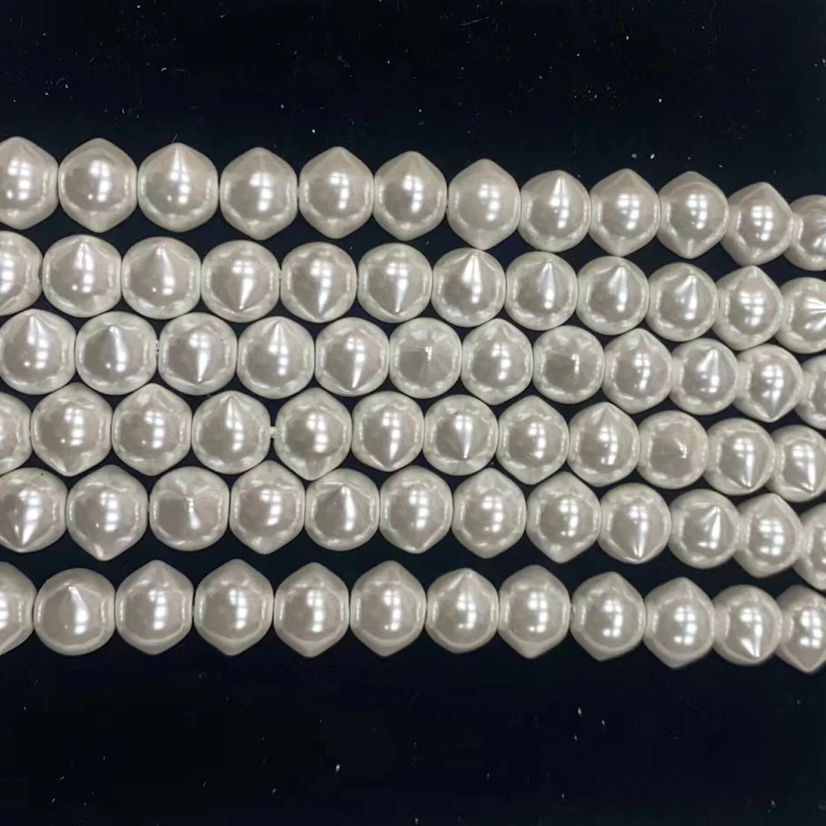 DIY Loose Punch Hole Shell Powder Imitation Pearl Beads for Jewelry Making - Suitable for Necklaces Earrings Bracelets Accessori