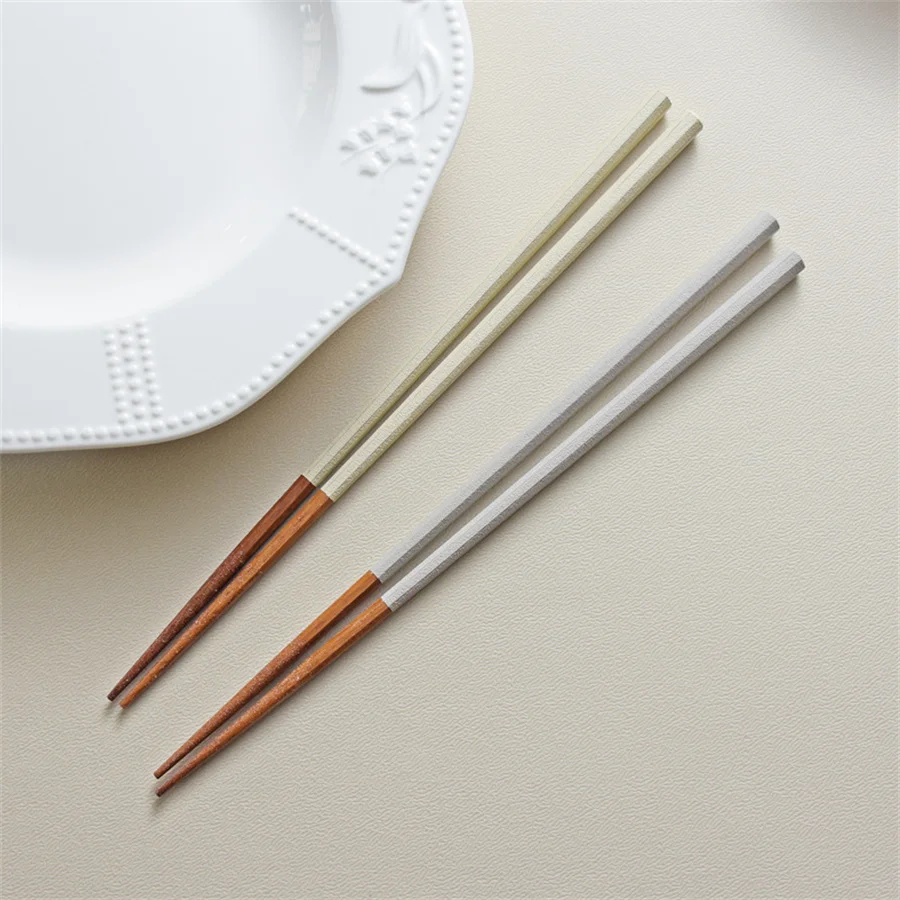 Japanese Pointed Octagonal Chopsticks, Anti Slip Ironwood Tableware For Home Use, Restaurant Chopsticks, Sushi Chopsticks
