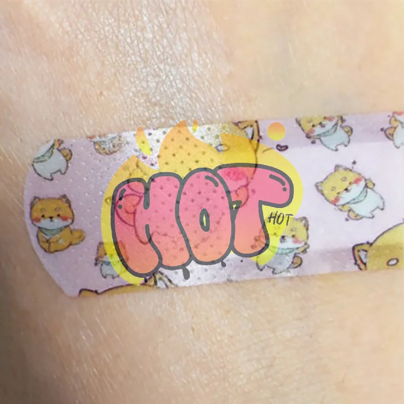 

120 шт./компл., лейкопластырь с узором, дышащая водонепроницаемая палочка