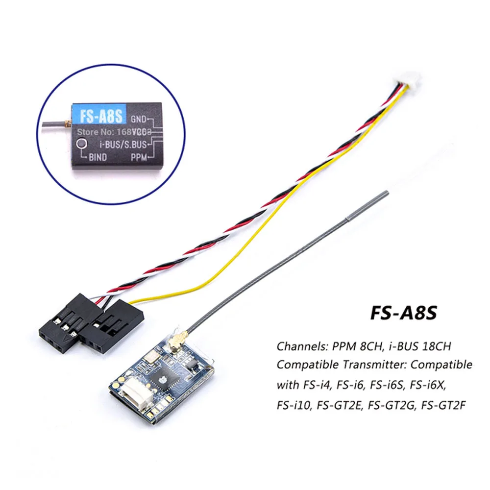 FS iA6 iA6B iA10B RX2A FS-GR3E Fli14 X6B A8S R6B ricevitore Radio Controller per FLYSKY I6 I6X I6S RC FPV Drone aereo