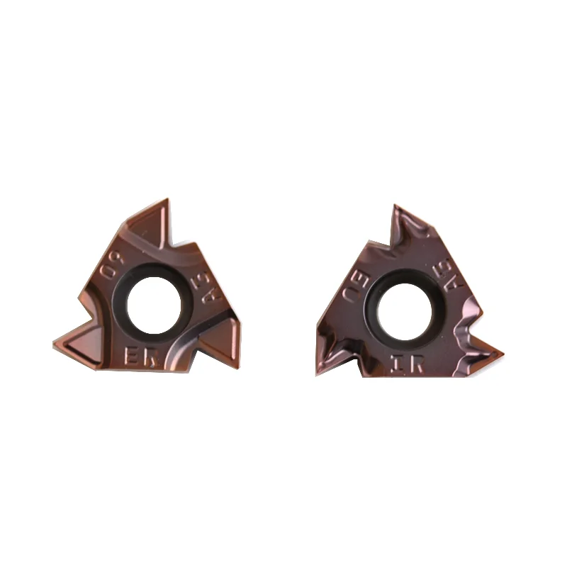 10pcs 카바이드 인서트 16ERM 16IRM AG60 AG55 11W 14W 1.0ISO 1.5 2.0 2.5 3.0ISO LF6018 DESKAR CNC 선반 나사 선삭 커터 도구