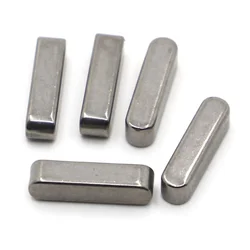 5pc M3 M4 M5 M6 Parallel Key Square Rectangular Keys 304 Stainless Steel Dowel Drive Shaft A Type Flat Key GB1096