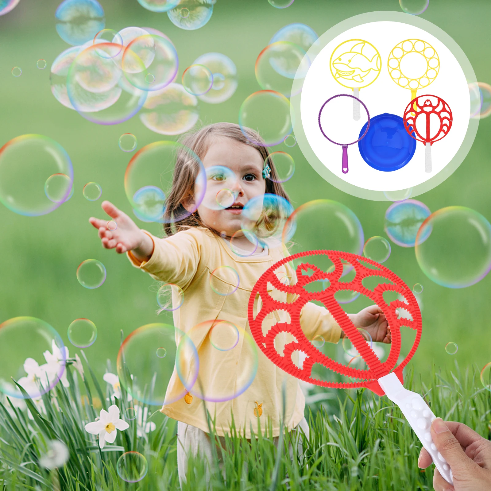 

1 set Bubble Wands Disc Kids Outdoor Party Favors Blowing Tool Whale Big Giant Child Large Bubble Maker Bubbles For Children