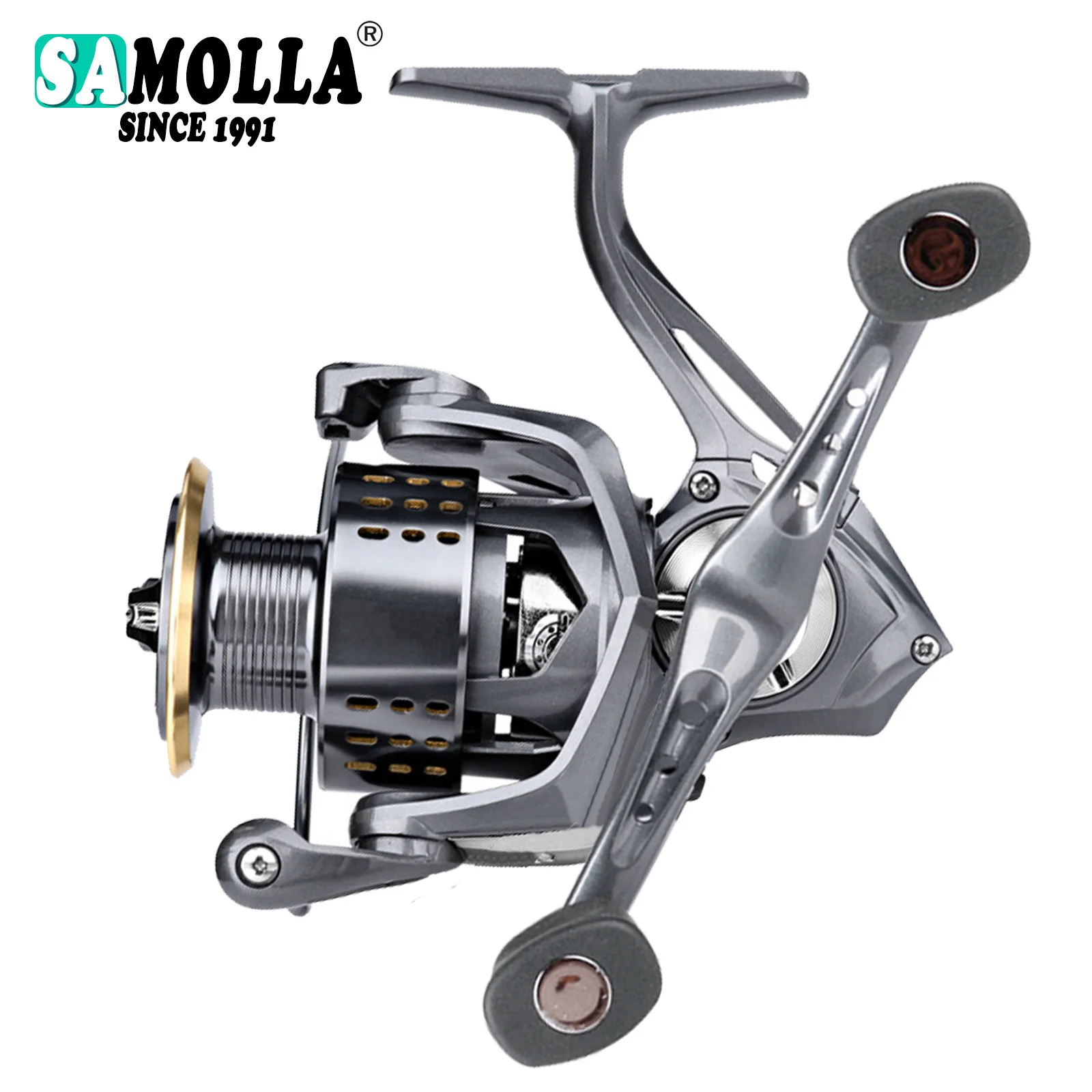 

2023 Fishing Reel Spinning Coil Ultralight DA2000-7000 Speed 5.2:1/4.9:1 6-15kg Max Drag Saltwater Fishing Tackle For Bass Pike