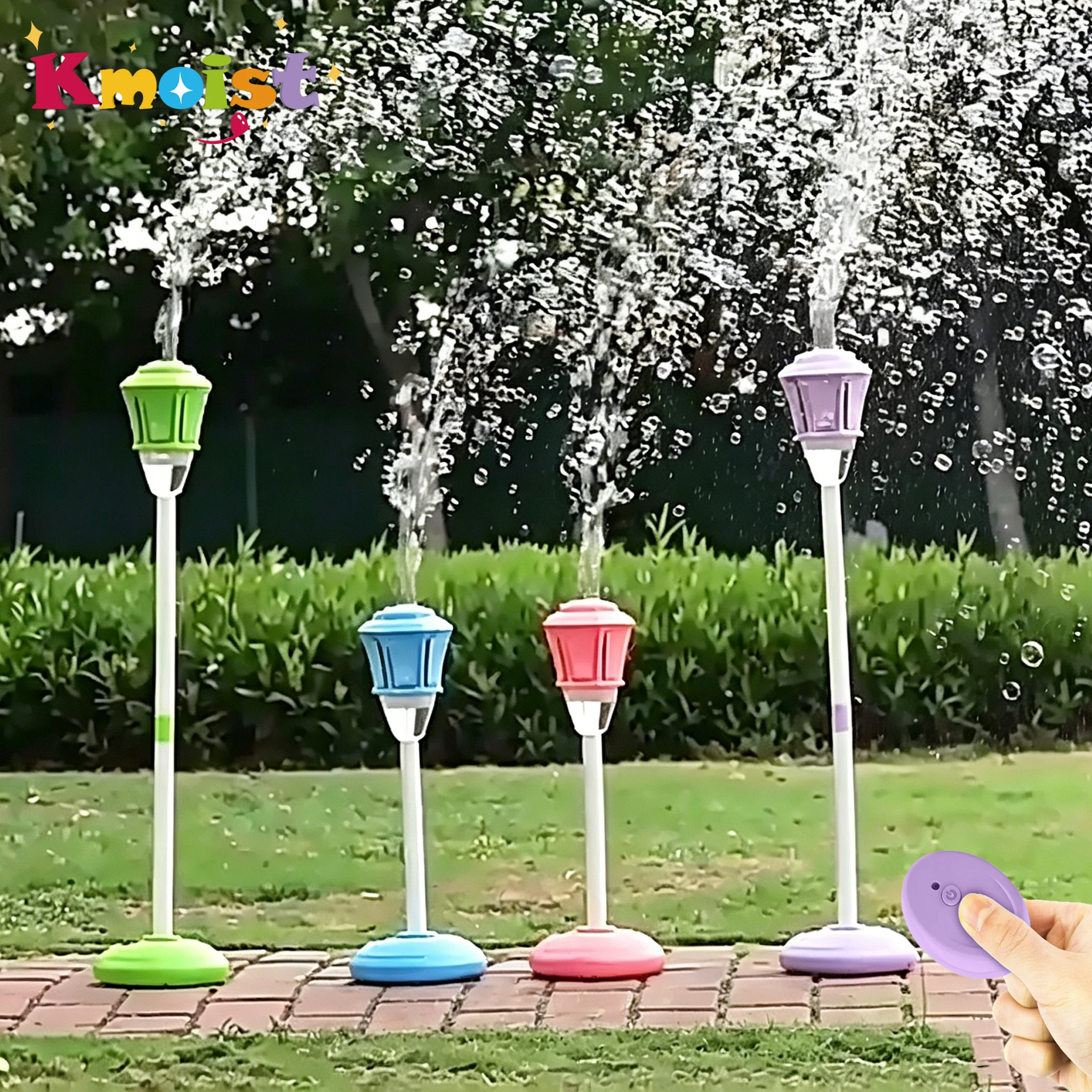 

Street Lamp Bubbles Machine With Light and Music R/C Blowing Bubbles Outdoor Toy Wedding Party Toys Home Garden Decor Kids Gifts