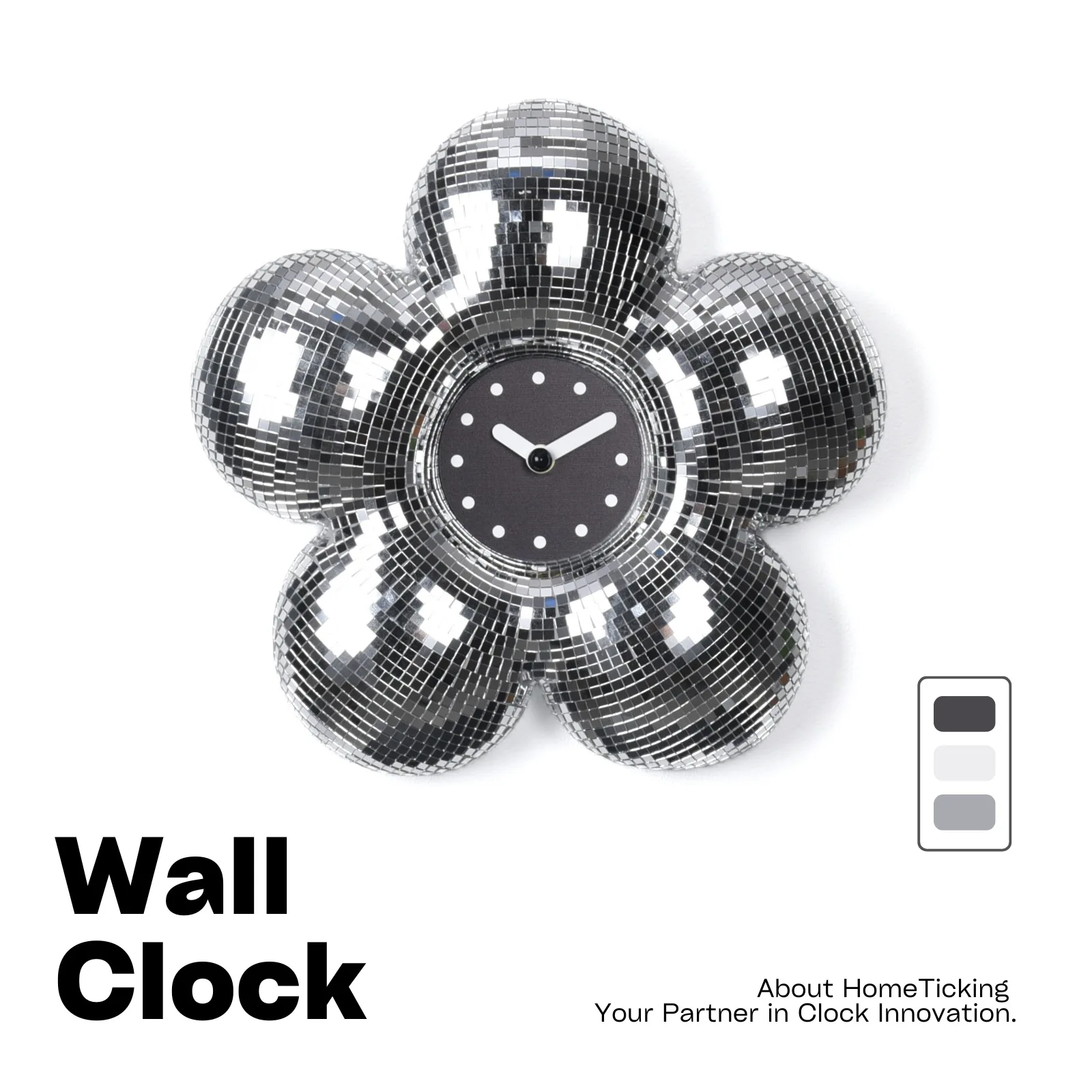 3D Flower Wall Clock - Creative Artistic Clock with Luxury Vibe for Living Room Wall Decor & Home Soft Furnishing