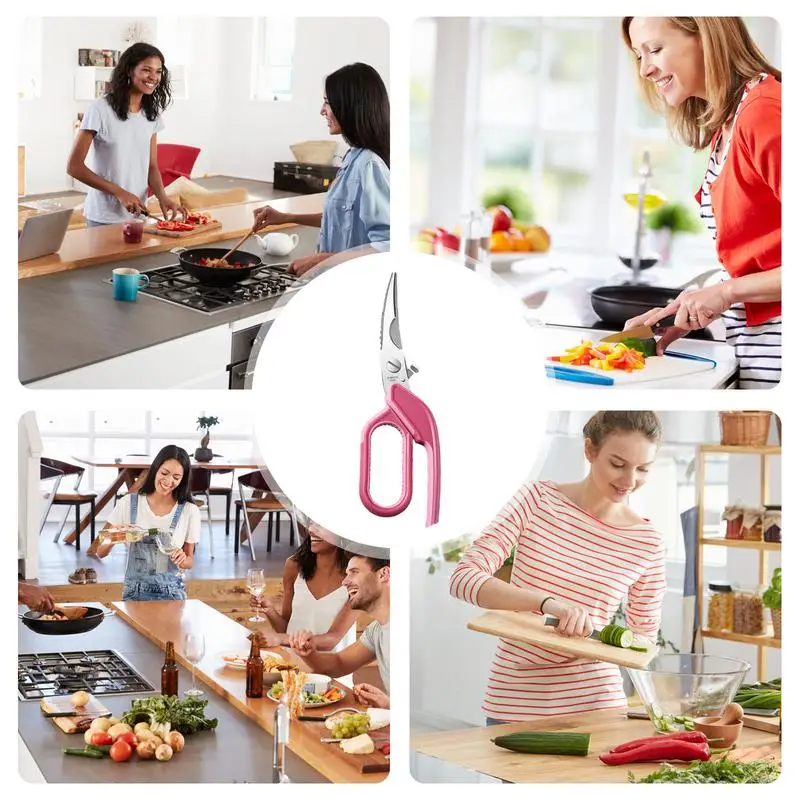 Kitchen Shears Chicken Bone Scissors  Stainless Steel Poultry tool Multipurpose Seafood Cutter Fish Scale Knife kitchen gadgets