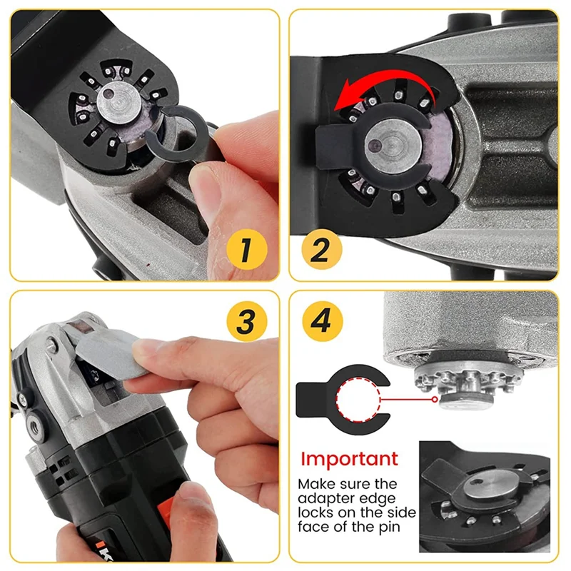 THIVN-12PCS Titanium Oscillating Saw Blades, Multitool Blades For Cutting Hard Material, Metal Nails Wood And Plastic