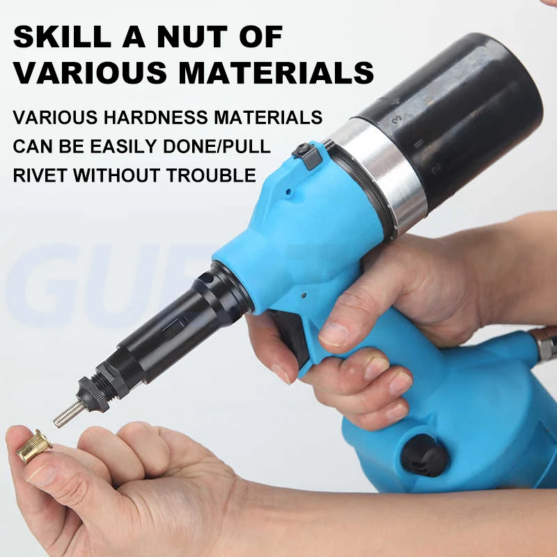 Pneumatic Riveting Machine Industrial Nut Gun Pneumatic Rivet Nut Gun Hydraulic Riveter Import Automatic Nut Making Machine