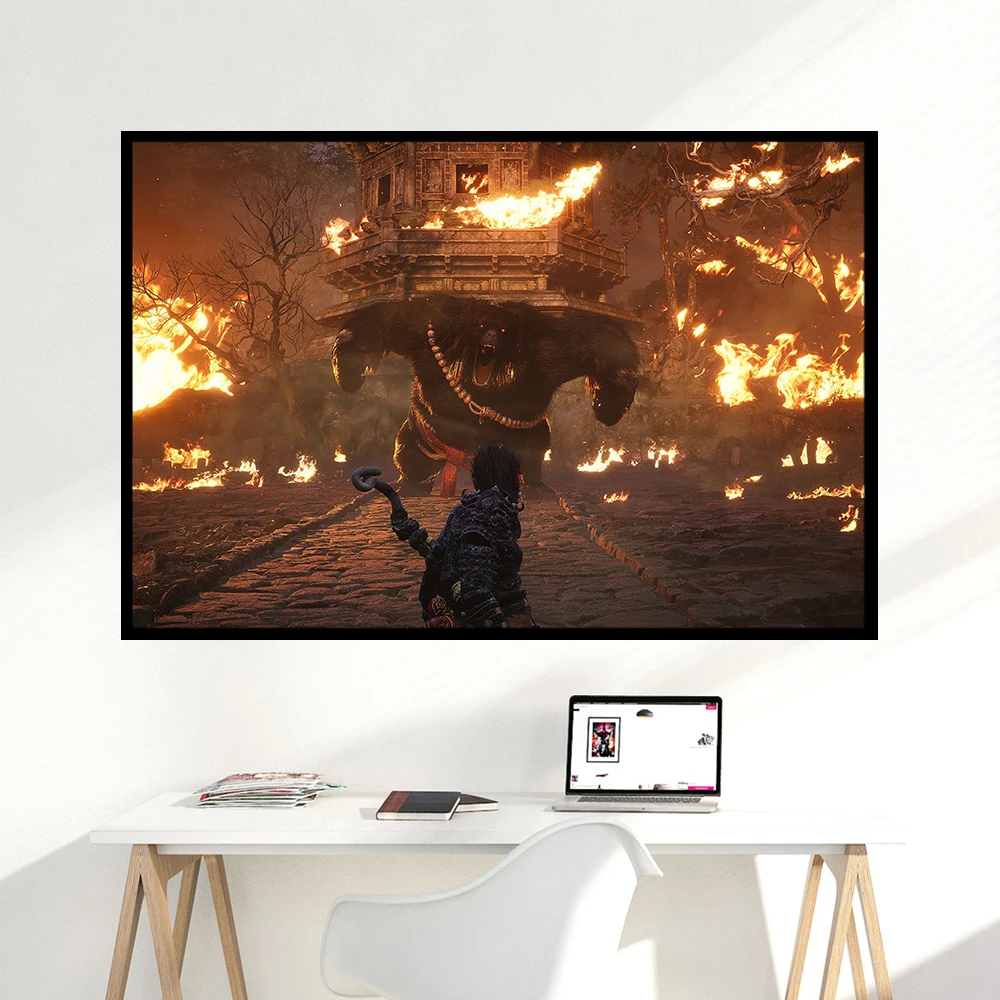 Steam Game《Black Myth: Wukong》Game Landscape Wallpaper  HD large wall art decorative painting Home bedroom Decor Painting gift