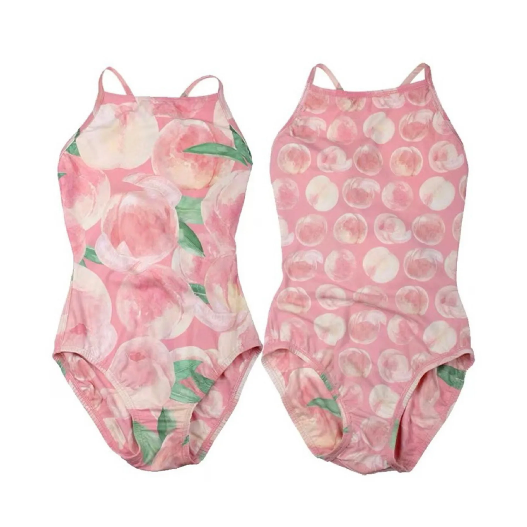 Traje de baño para mujer 2024 Bikini para mujer Traje de baño estampado Sin espalda Traje de baño sexy de una pieza de aguas termales M-XL