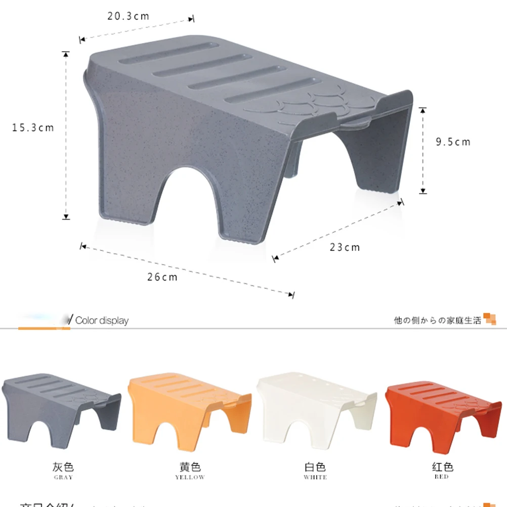 

Shoe Rack Simple Plastic Nonslip Storage for Apartment Plastic Shoes ganizer Office White 26x23x15 3cm Shoe Save Space