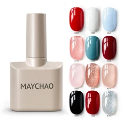 MAYCHAO 141 Colors 12ML Nail Gel Polish Jelly Glitter Semi Permanent Soak Off LED UV Gel Nail Polish Varnish Nail Art Manicure
