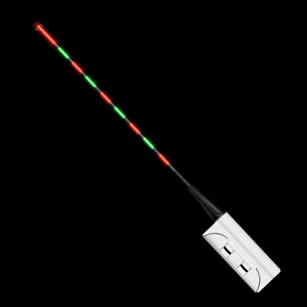 3PCS Fishing Rod Luminous Float Stick Light LED Electronic Fishing Smart Float Top Night Fishing Super Bright Flexible Rod Tip