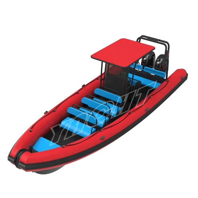 Patrol 26ft Rib860 Rigid Aluminum Double Hull Orca Hypalon/PVC Inflatable Boats