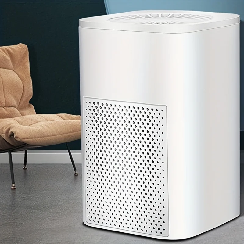 Компактный очиститель воздуха 1 шт. плюс — усовершенствованный фильтр для спальни, офиса, автомобиля и домашних животных, с USB-кабелем, ночником, таймером, удаления