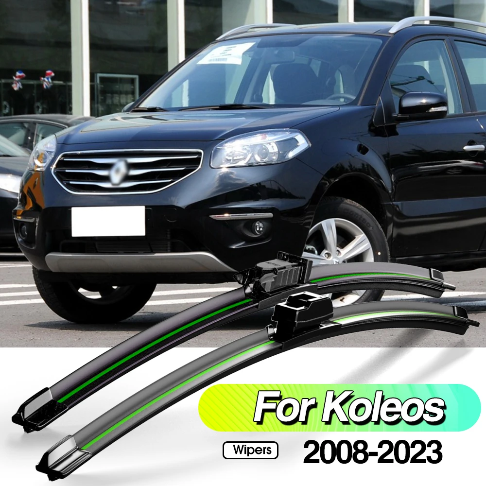 

For Renault Koleos 2008-2023 2pcs Front Windshield Wiper Blades Windscreen Window Accessories 2009 2010 2015 2016 2017 2019 2021