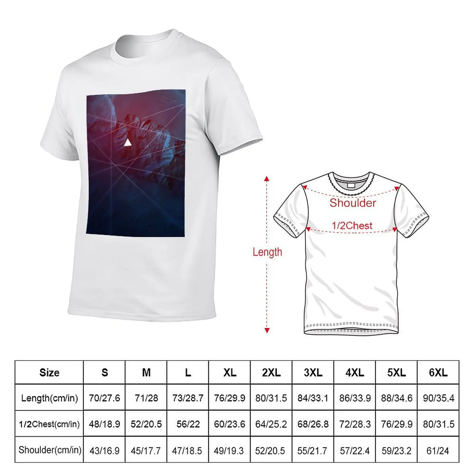 triangle T-Shirt man t shirt graphic man t shirt cotton high quality t shirt man plain T-shirt
