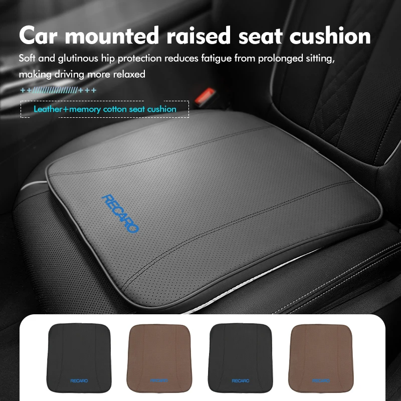 

Car Seat Cushion Luxury Leather Support Pad Sponge Seat Cover For Recaro