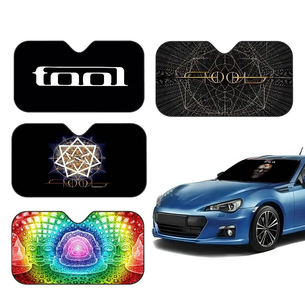 Band T-ToolS Car Window Sun Shade Windshield Anti-UV Protection Front Rear Windshield Block Cover Visor Accessories