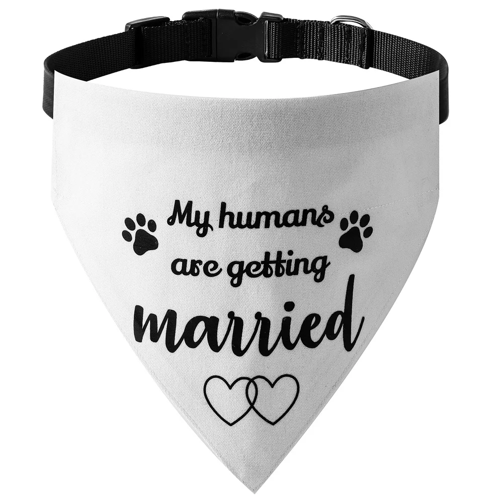 Sucado Hunde- und Katzen-Hochzeitskostüm-Halsband, Geeignet für Partys, Verstellbares Hunde-Bandana mit Schnellverschluss und D-Ring – Detail 14