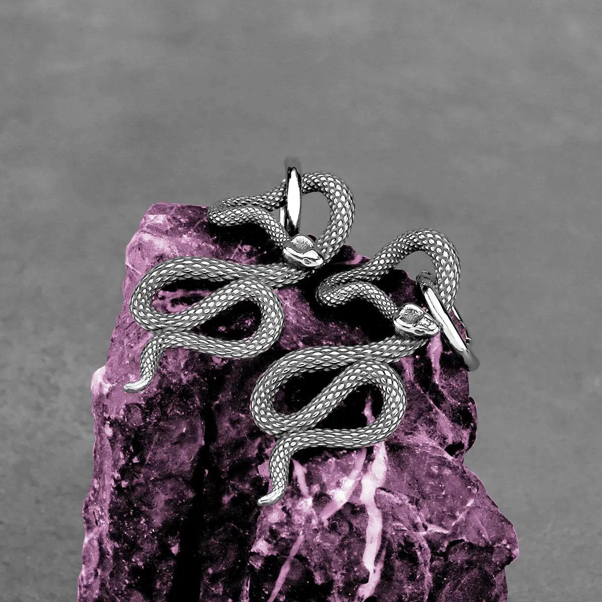 Gothic Animal Snake Shape Drop Earrings Fashion Women Men Unique Serpent Earring Stainless Steel Punk Hip Hop Jewelry