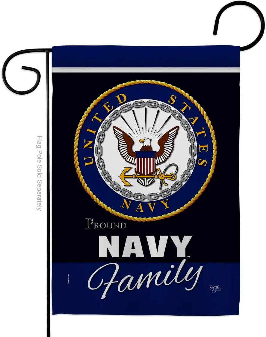 Морской флаг с гордостью для семьи, Садовый флаг, спецназ, США, США, американский военный Ветеран, выход на пенсию, Официальный маленький декоративный