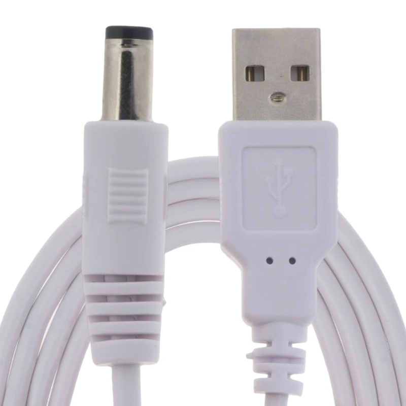 

USB DC 5V 5.5 x 2.5mm Charging Cable USB2.0 DC5V Power Plug 1M/2M3M Durable