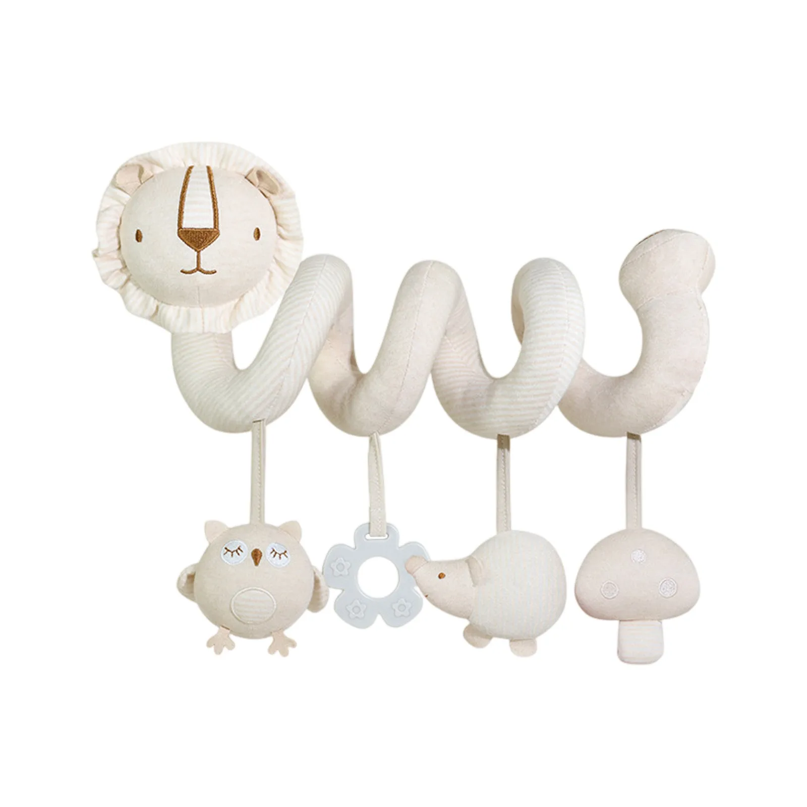 Sonajeros desmontables, soporte para cuna, juguetes colgantes, cama de algodón orgánico, juguete envuelto, colgador para cochecito, juguete sensorial móvil de dibujos animados, regalo