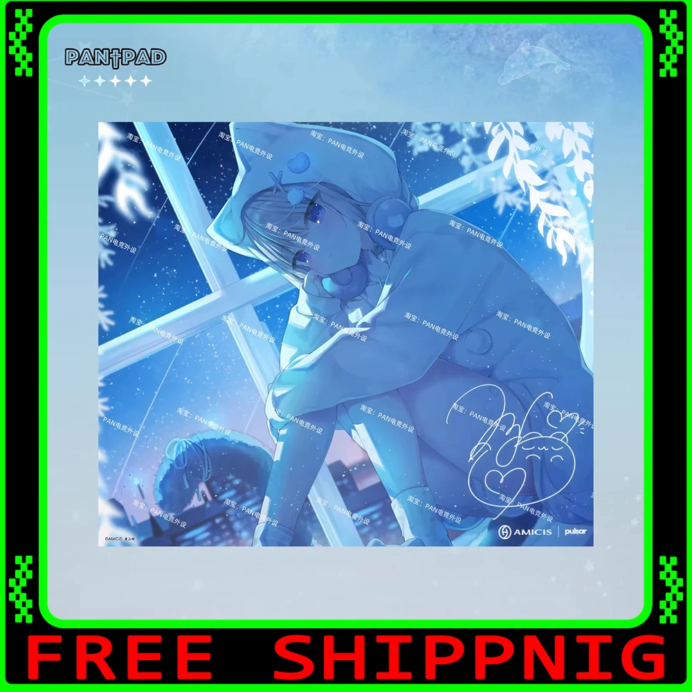 PAN Esports Mahuyu Glass Mousepad Smooth and Speed Mouse Pad FPS Duplicate Pulsar X Amicis For APEX CSGO PC Accessories Gifts