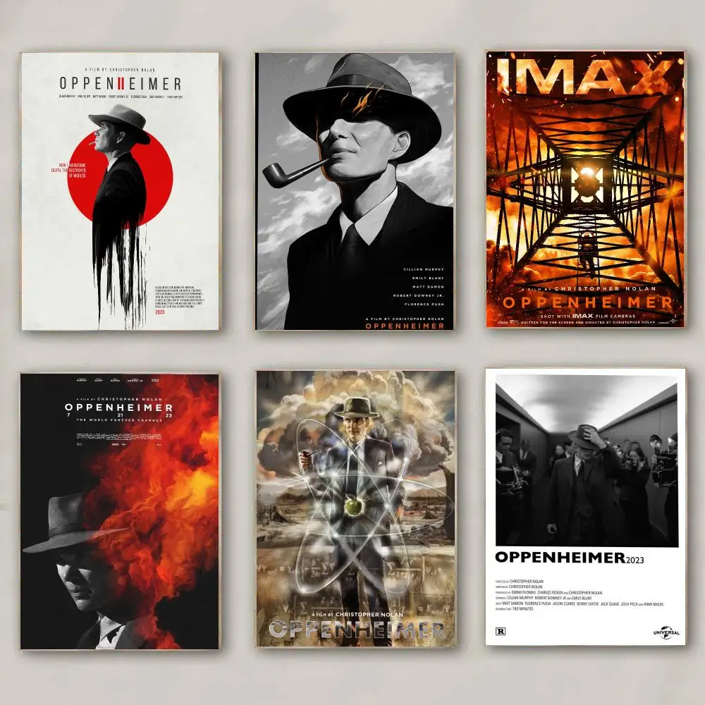classic movie O-Oppenheimer-R Poster Modern Wall Decal for Living Room Cafe Office Bar and Bedroom