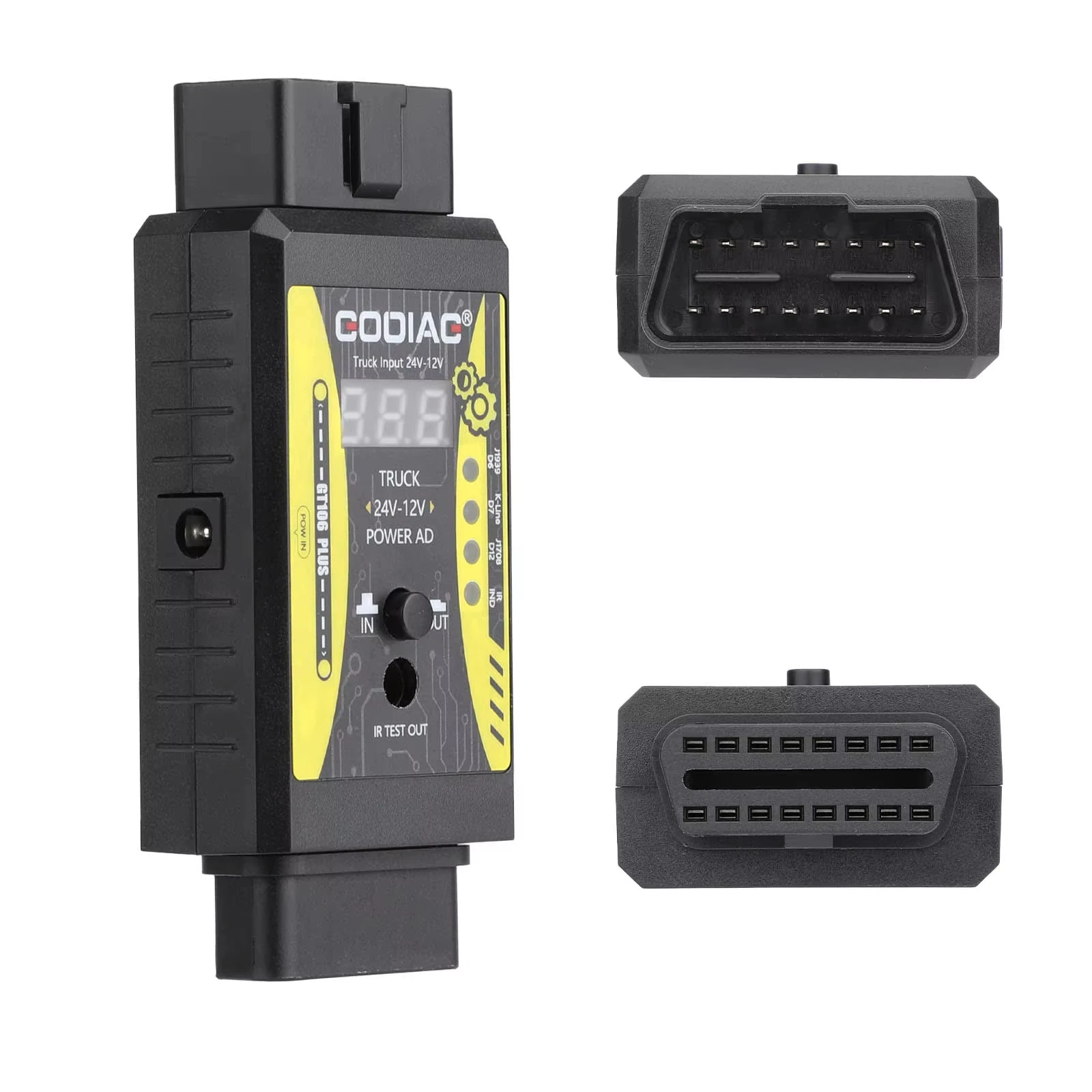 Godiag GT106 Plus 24V to 12V Heavy Duty Truck Adapter for X431 Easydiag/ Golo Carcare/ Thinkcar2/Thinkdiag/GOLO/ DBScar II