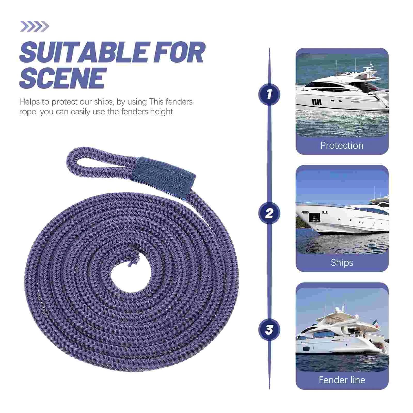 Anti-collision Ball Rope Line Boat for Marine Accessories Yacht Fending Accessory Board Adjuster Pp Ship