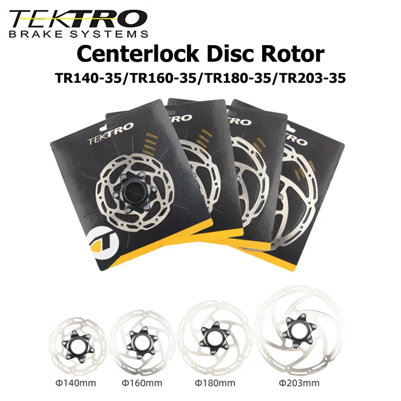 

TEKTRO Centerlock Disc Rotor TR140/160/180/203-35 Multi-sided Directional Brake Disc for Mountain Road Bikes Bicycle Parts