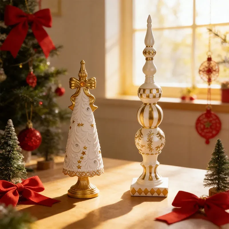 Luxury Platinum Christmas Tree Ball Ornaments Festive Home Decoration Wholesale Holiday Desktop Decorative Baubles String