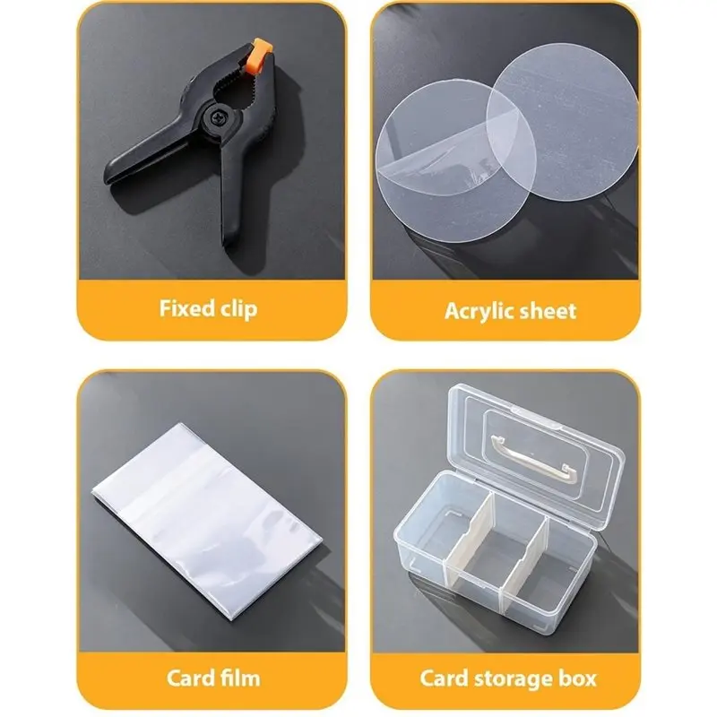 ABHS-Trading Card Cleaning Kit & Grading Tool Set Card Care Accessories For Sports & TCG Cards Cleaning Supplies