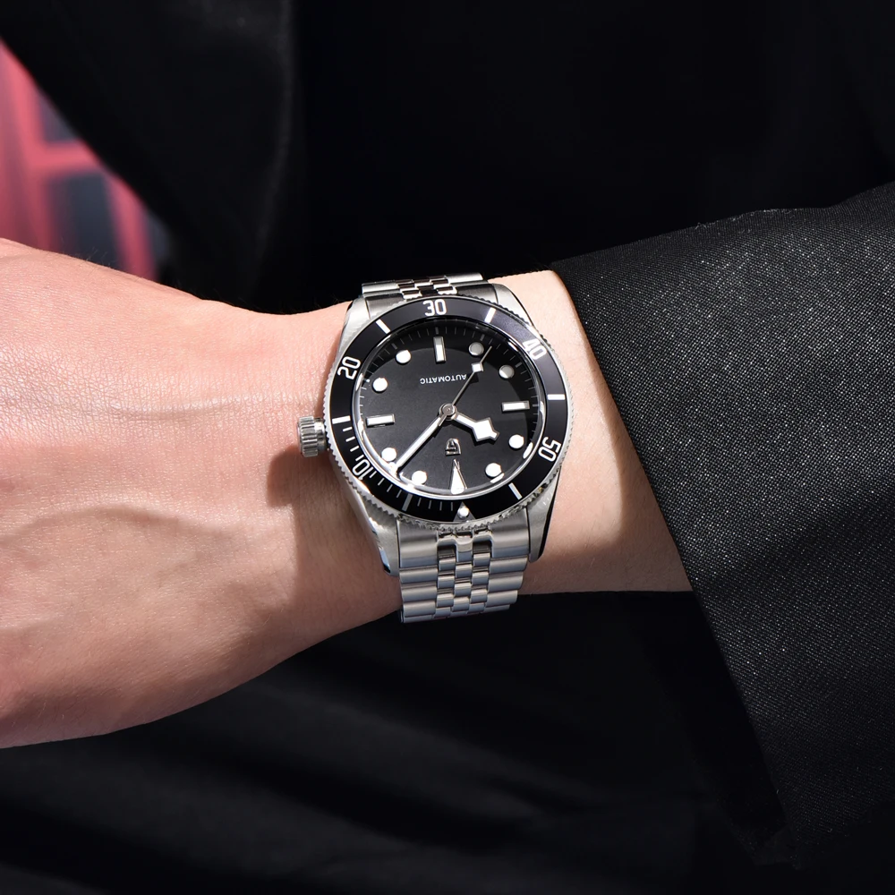 PAGANI DESIGN 2025 ساعة جديدة للرجال 1812 ريترو فاخر ميكانيكية ساعة رجالي الياقوت الفولاذ المقاوم للصدأ 42 مللي متر ساعة رجالي مضيئة