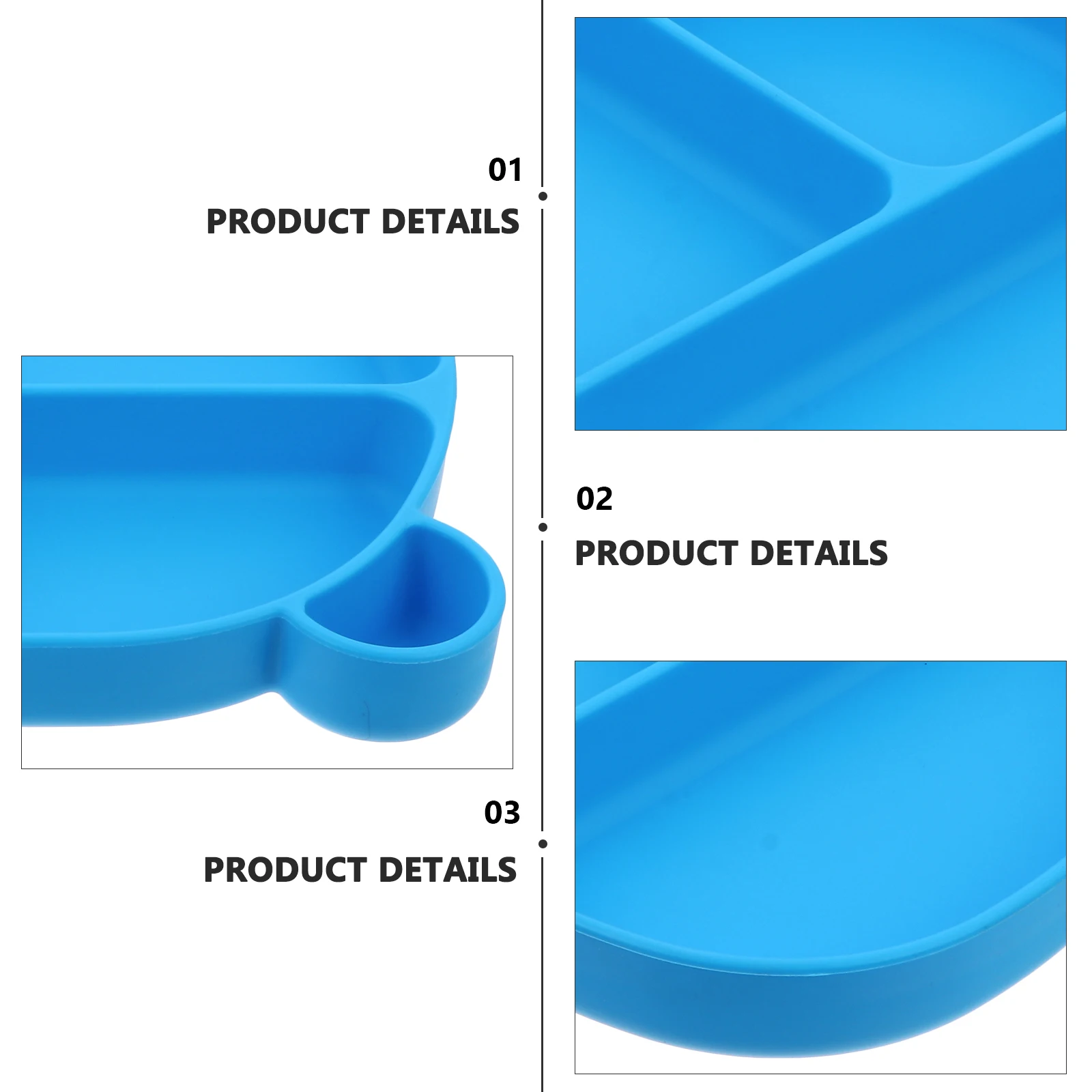 

Anti-slip Silicone Meal Plate Baby Dinner Plates Food Grade Toddler Feeding Plate Cartoon Placemat Suction Cup Design Easy Clean